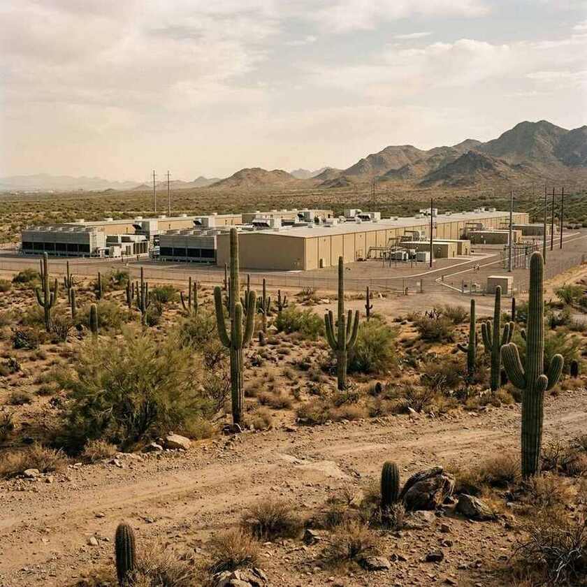 Arizona neighborhood near a data center